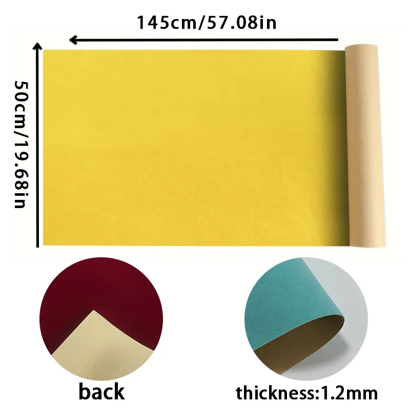 Luxurious Self-Adhesive Velvet Flock Fabric for Jewelry Displays & Craft Projects - 50x145cm