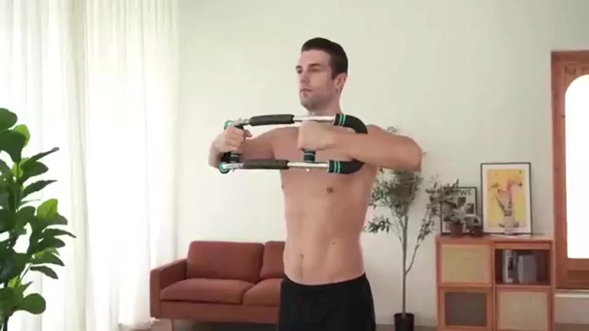 Shaker Twister Arm Trainer, Twister Arm Exercice, extenseur de poitrine réglable, barre de