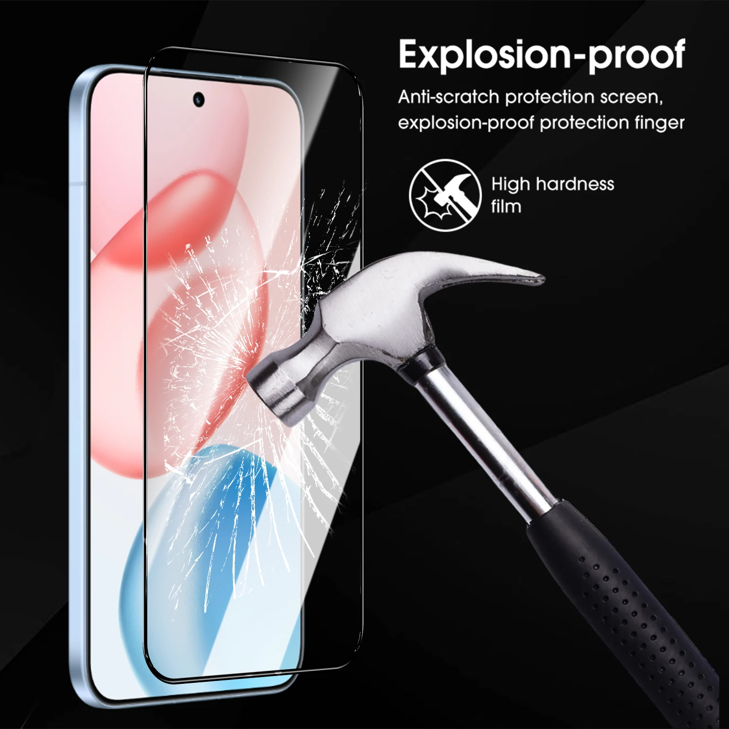 Tempered Glass Films for Honor 400 Pro Full Coverage Ultra-clear Hardness Protective Cover Screen Protectors for Honor 400 Pro