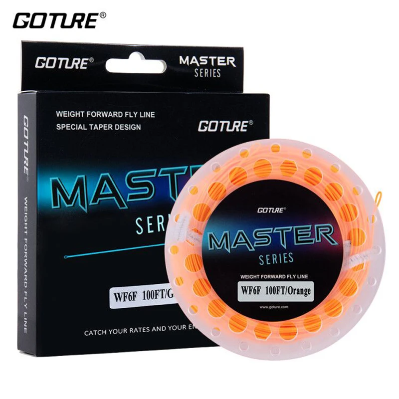 Goture Master Fly Fishing Line 90Ft/100Ft Wf2F-Wf10F Peso Forward Floating Fly Fishing Linea Principale Accessori Per La Pesca A Mosca