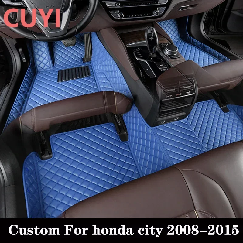 

Автомобильный напольный коврик на заказ для Honda City 2008 2009 2010 2011 2012 2013 2014, Автомобильная подушка, роскошный коврик для ног, автомобильный аксессуар