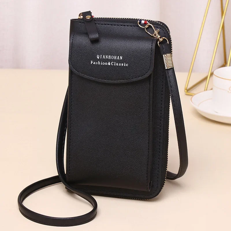 Fashion Phone Pocket Shoulder Bag Women Pu Leather Clip Design Female Small Crossbody Bags Ladies Messenger Purse Handbag Shoulder Bag Ladies Handbag Crossbody Bag