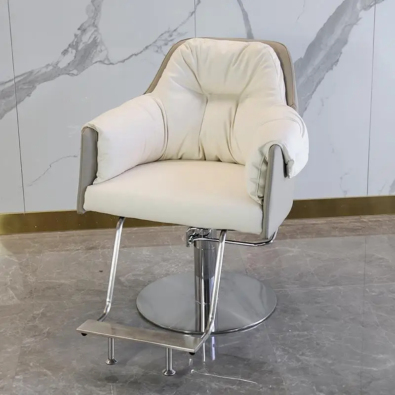 Hairdresser Barber Chairs Hairdressing Rolling Makeup Metal Chair Aesthetic Swivel Manicure Silla De Barberia Salon Furniture pedicure spa barber chair aesthetic swivel makeup saloon chairs manicure leather chaise barbier hairdressing furniture