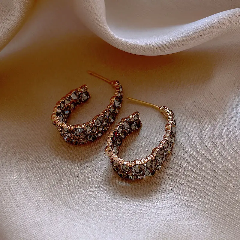 French Retro Web Celebrity Eardrop Harbor Style Earrings 2020 New Fashion Minority Fashion Design Individual Earrings Woman