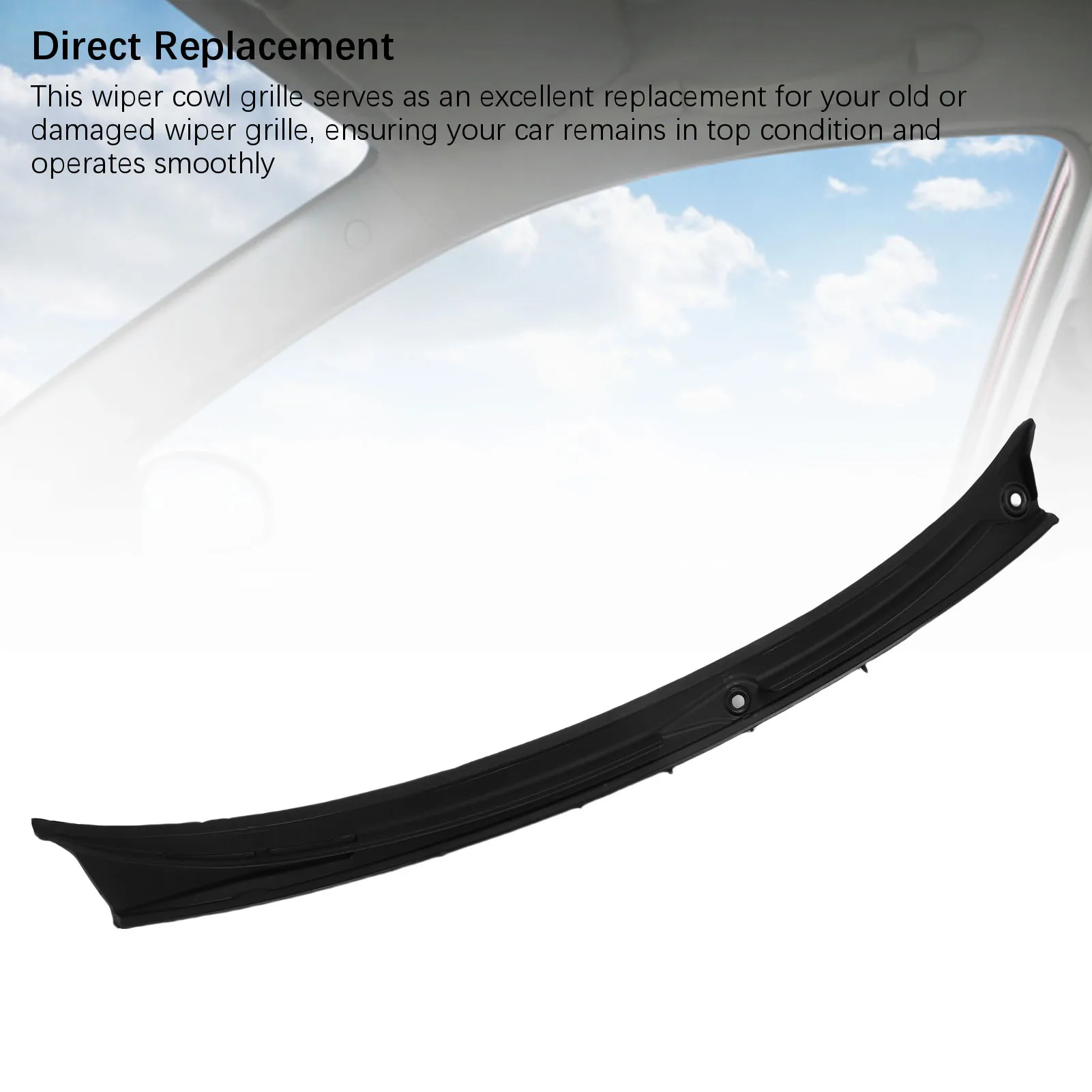 Wiper Cowl Cover Panel 51718208483 Weatherproof Wiper Cowl Grille Replacement for 3 Series E46 1997-2006 Wiper Cowl