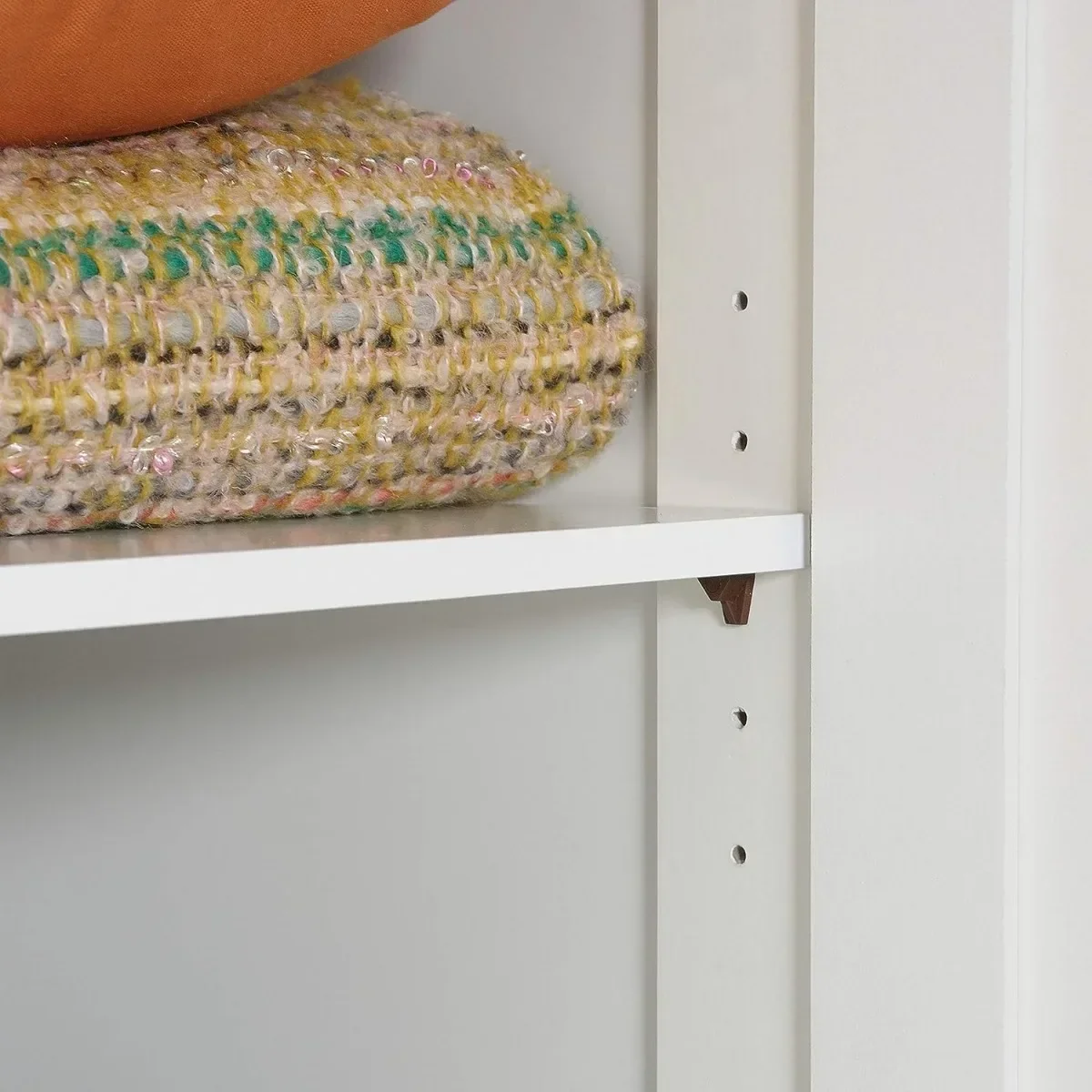 Storage Cabinet, L: 29.61" x W: 16.02" x H: 71.50", White Finish 5