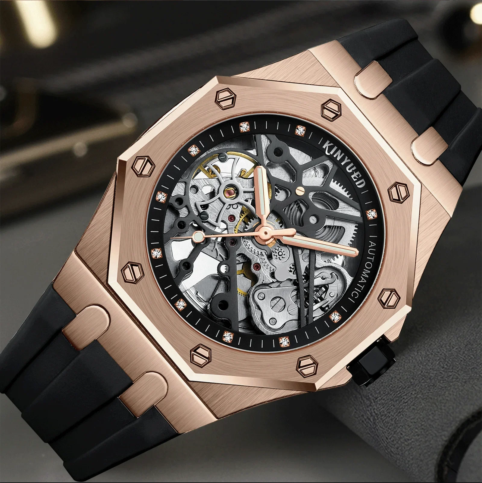 Men's Mechanical Watch Hollow-out Automatic Tourbillon Luminous Watch Men's Popular Watches Automatic
