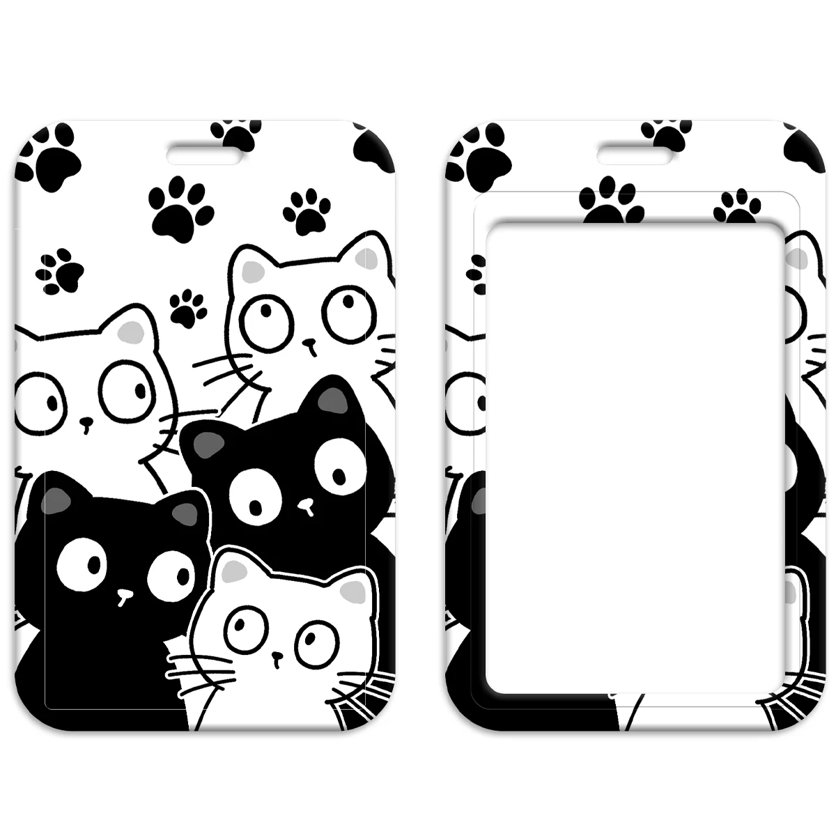 Credential Holder Kawaii Cat Cute Cat Paw Lanyards For Keys Neck Strap ID Card Gym Phone Straps Keychain Keyring Accessories