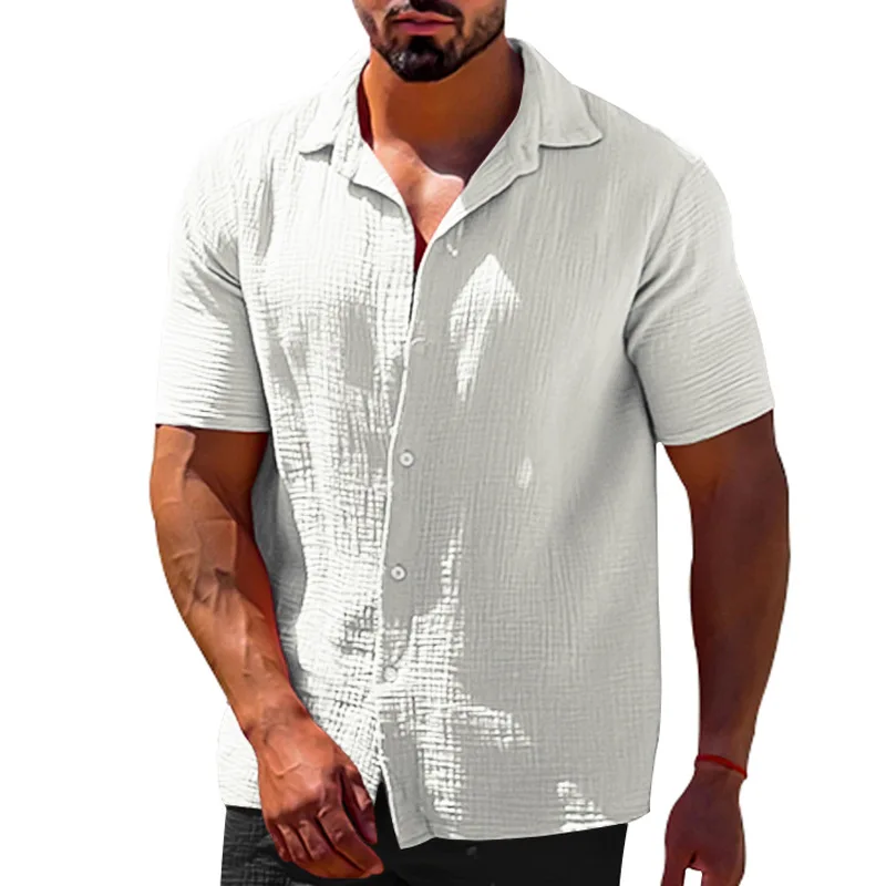 Men’s Cotton And Linen Comfortable Shirt