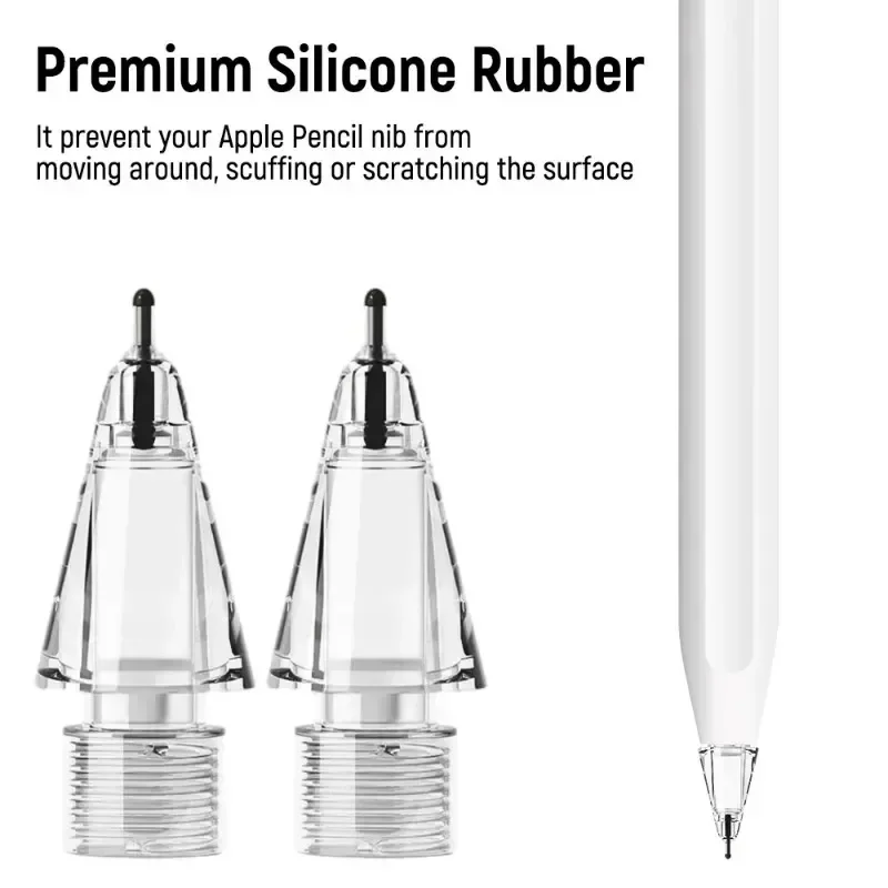 Capuchon de protection en silicone souple pour écran tactile, pointes de stylet de résubdivision, Apple Pays l 1, 2, Isabel, IPbbles 1, 2, 4X