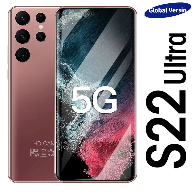 5g capable cell phones 2022 New S22+ Ultra Smartphone 7.3 Inch 16GB+1TB 6800mAh 5G Network Unlock Smart Phone Mobile Phones Global Version new 5g cell phones