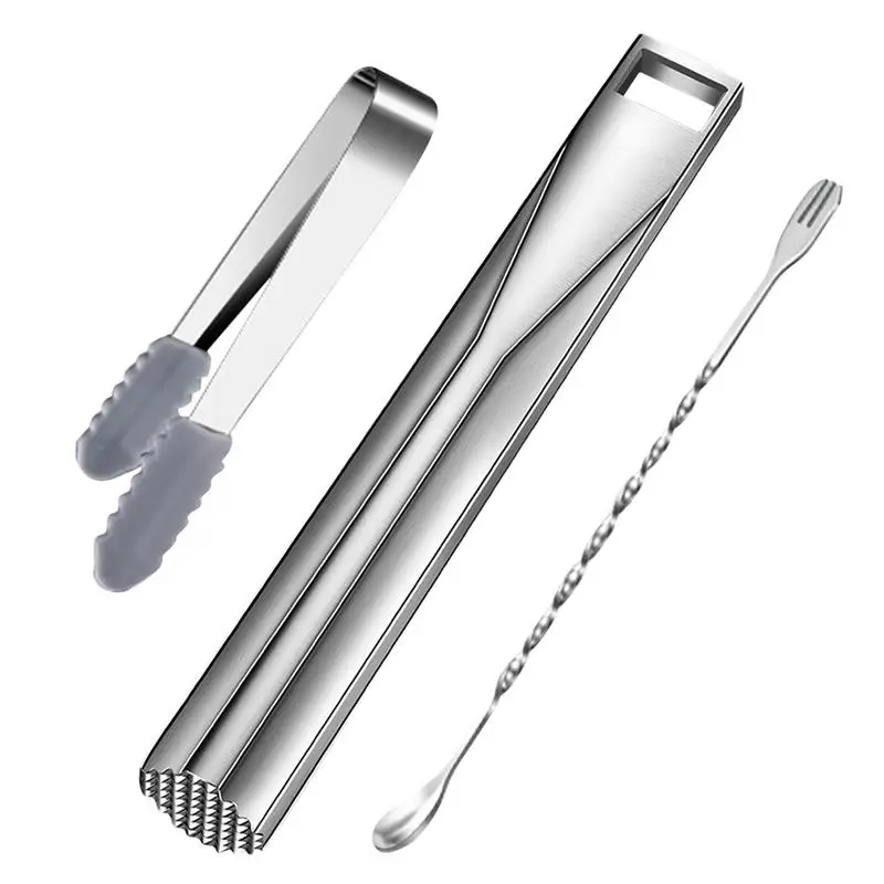 

Drink Muddler Stainless Steel Muddler Fruit Mixer for Bars Restaurants Cocktail Milk Tea Mojito Muddler Home Bar Accessories DIY