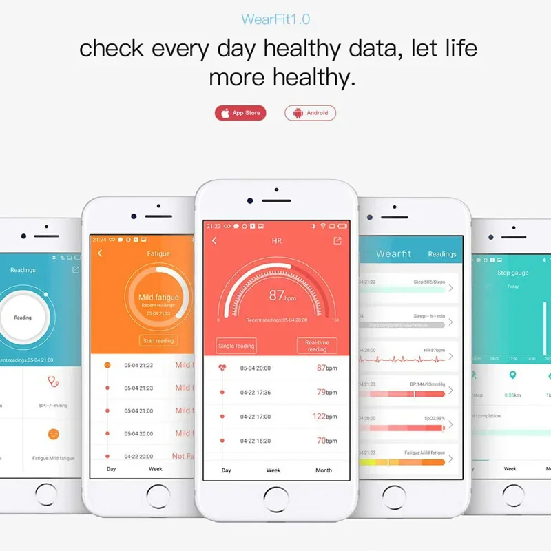 Lenovo Smart Bracelet C1 Plus Bluetooth Fitness Tracker Sports Step Counting Heart Rate Blood Pressure Monitor Waterproof Unisex
