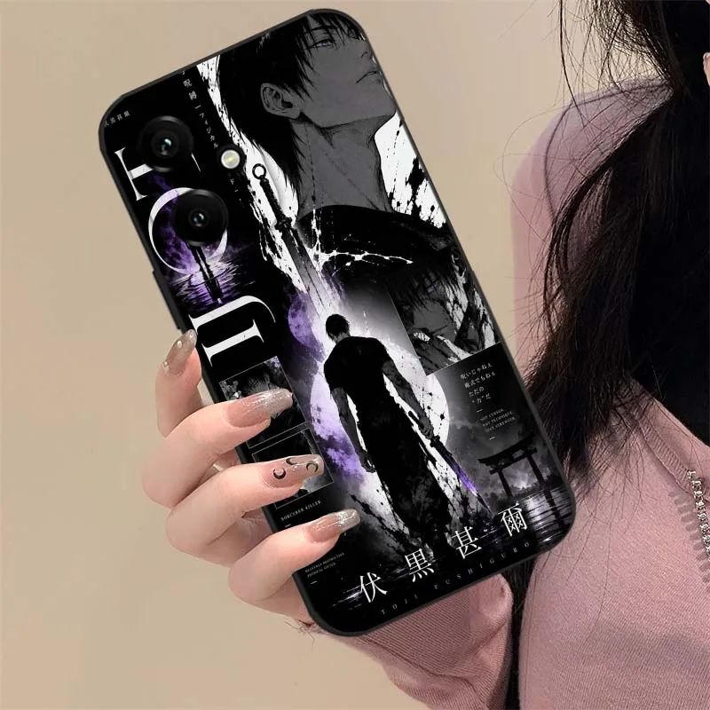 Stylish Anime Toji Fushiguro Black Phone Case