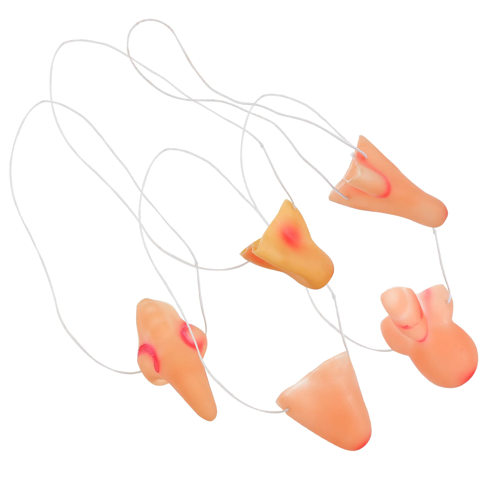 

5 Pcs Children's Place Girls Clothes Witch Vinyl Nose Cosplay Imitation Decor Makeup
