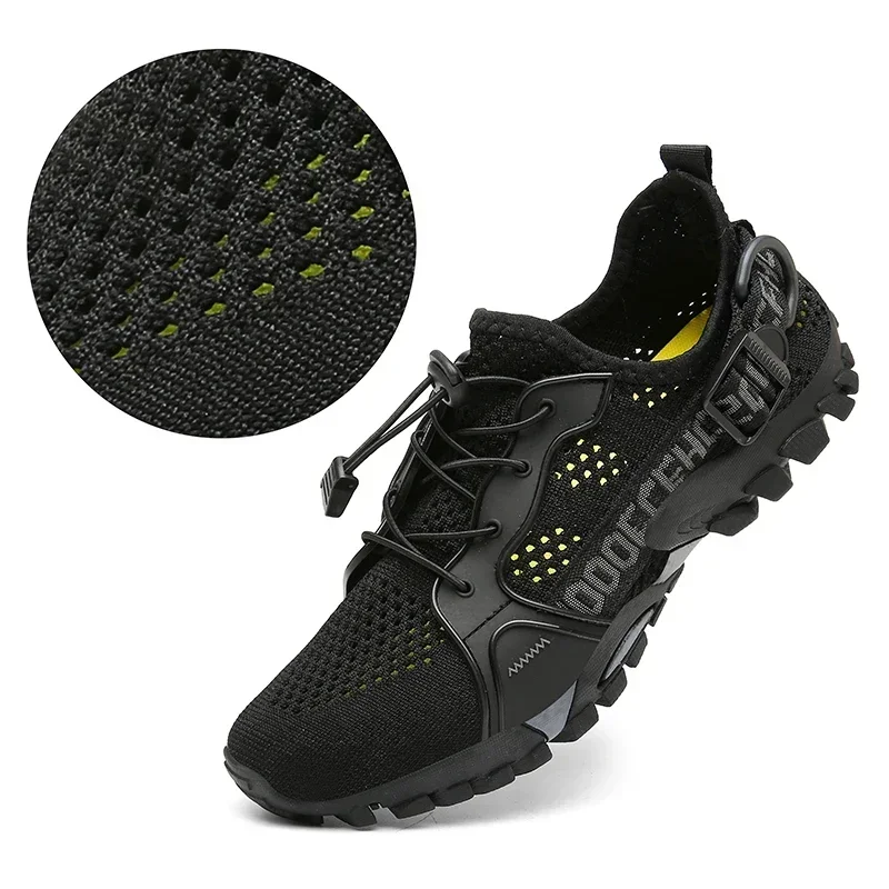 Upstream Shoes Men Quick Dry Aqua Shoes Slip On Breathable Hiking Wading Sneakers Beach Surfing Swimming Water Barefoot