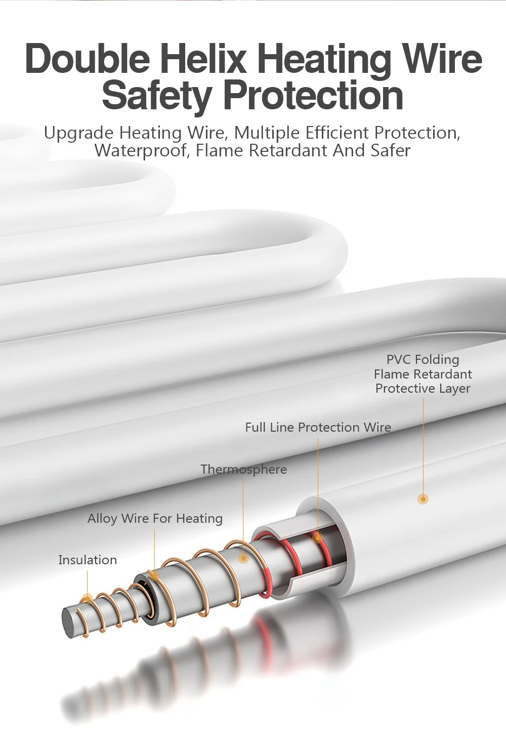 110/220V Electric Blanket Thicker Heaters Home Bed Sheet Thermal Mat 3 Size Winter Home Thermostat Double Body Warmer Pads 3