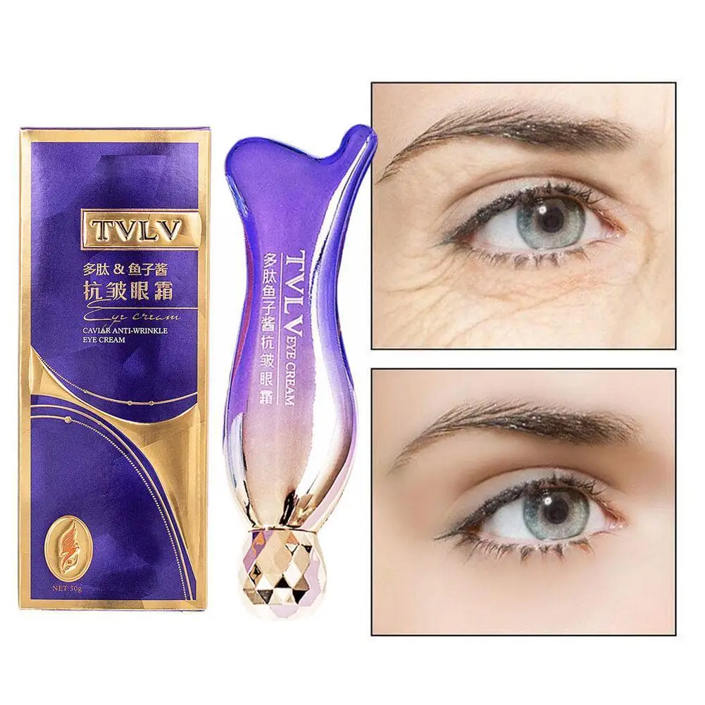 

Peptide Anti-Wrinkle Eye Cream Collagen Anti Dark Circle Hyaluronic Korea Gel Bags Eye Anti-aging Care Anti-Puffiness Acid L9B7