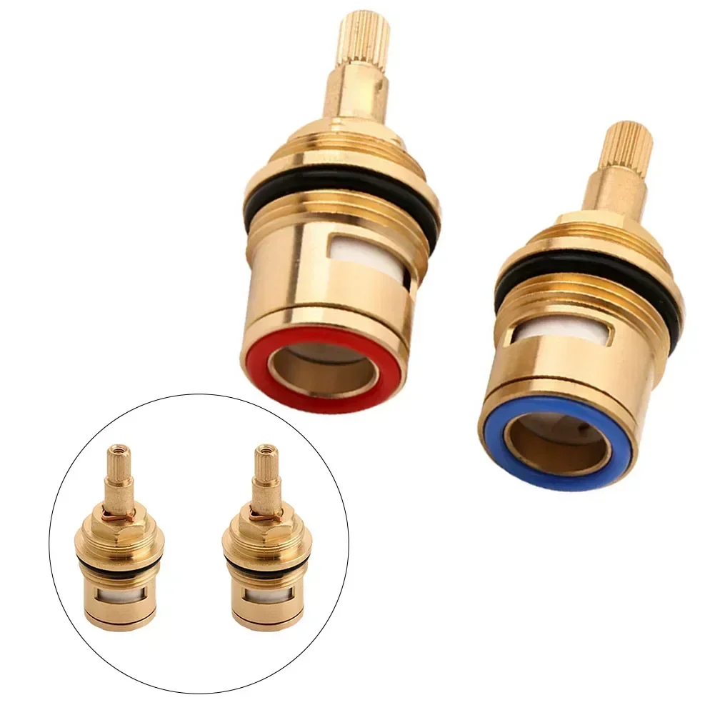 Faucet Valve G3/4" Ceramic Tap Valve Universal Replacement Tap Valves Cartridge Bathroom Hot Cold Water Mixer
