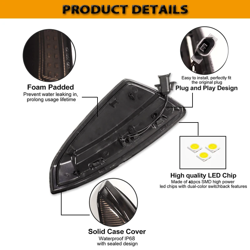 Clignotant De Rétroviseur Droit Pour Mercedes Benz W164 X164 W164 ML GL300 R320 R350 R450 R500