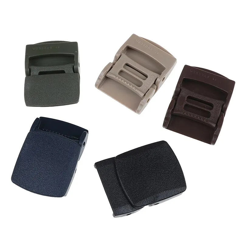 Description Picture 3 of item1Pc 32mm Plastic Belt Buckle For Men's Belt Canvas Belt Cosplay Military Adjustable Tied Nylon Webbing DIY Accessories