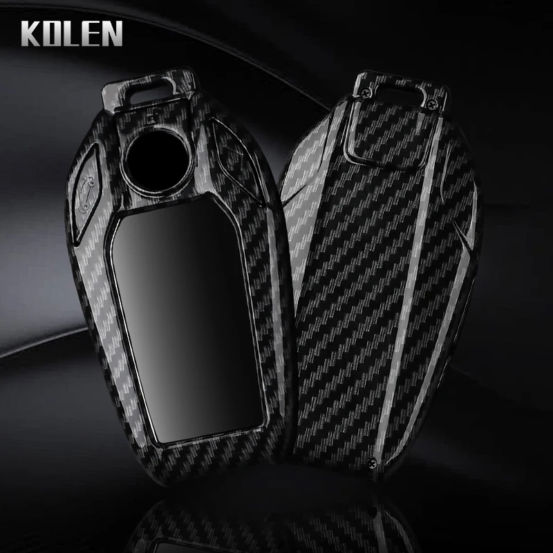 Premium ABS Carbon Fiber Car Key Case Cover