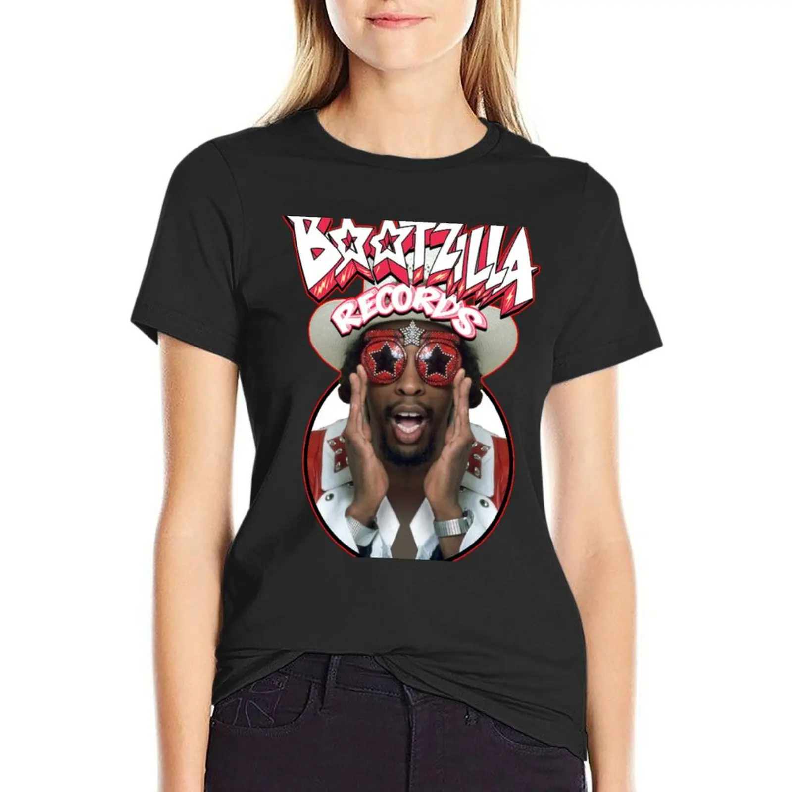 Bootzilla Records T-Shirt female cute clothes tees summer top clothes for Women