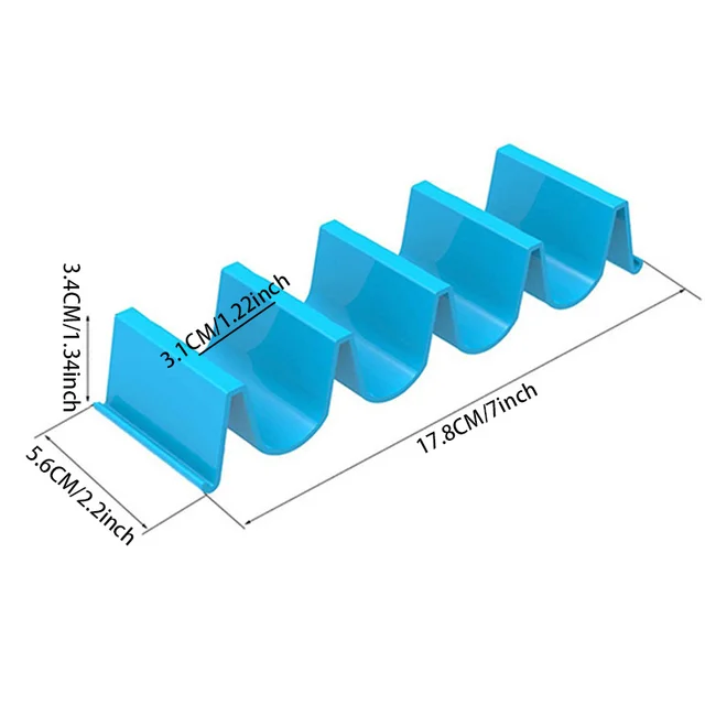 Mexican Roll Rack Taco Holder Tortilla Pancake Stand Holder Creative Wave Shape Tray Holder Taco Cake Rack Kitchen Gadgets 3