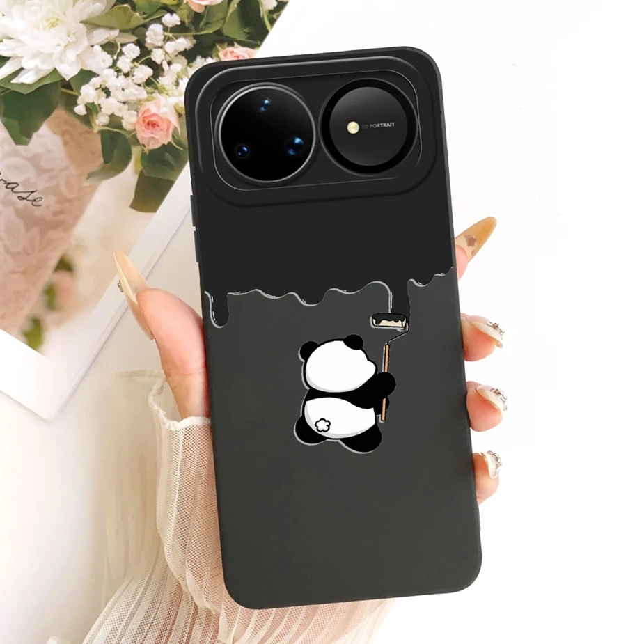 Cute Panda Duck Cartoon Soft Silicone Case