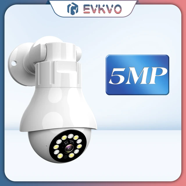 5MP 360 Panoramic Wifi Camera E27 Bulb 2 Way Audio Surveillance Waterproof Fisheye CCTV Color Night Vision Wireless IP Camera 5MP Camera