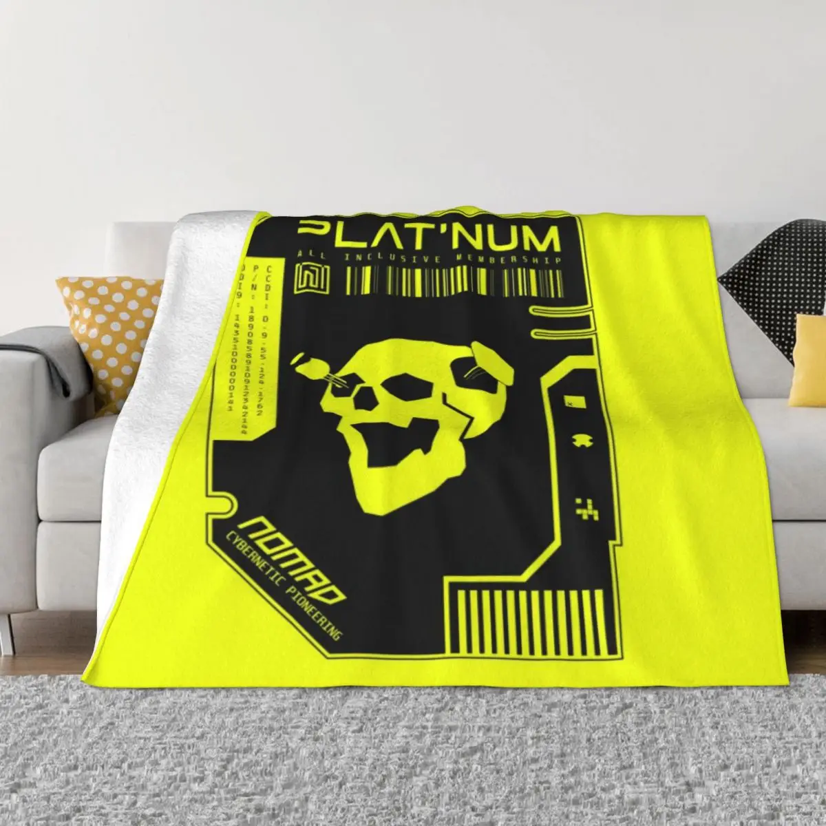 

Platinum Membership Soft Micro Fleece Blanket Retro Portable Festival Gift AntiPilling