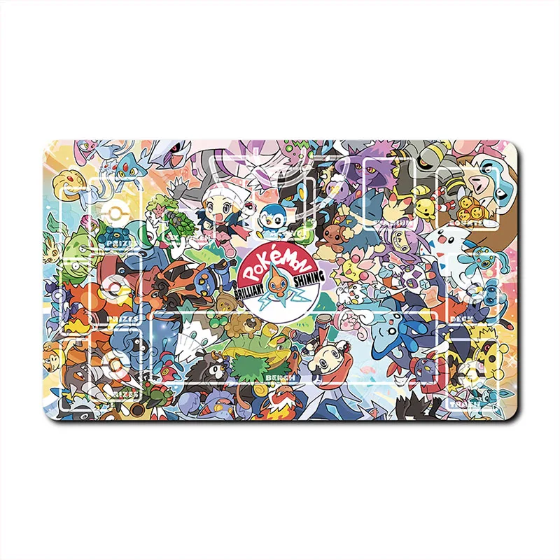 

Pokemon Ptcg 600*350*2Mm Red and White Ball Universal Card Pad Anime Game Collection Card Pad Childrens Holiday Gifts