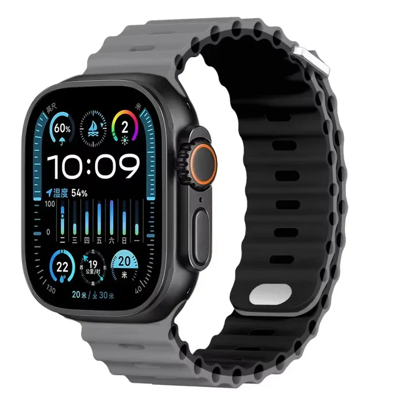 Ocean Soft Silicone Strap - Comfortable Watch Band in Multiple Sizes