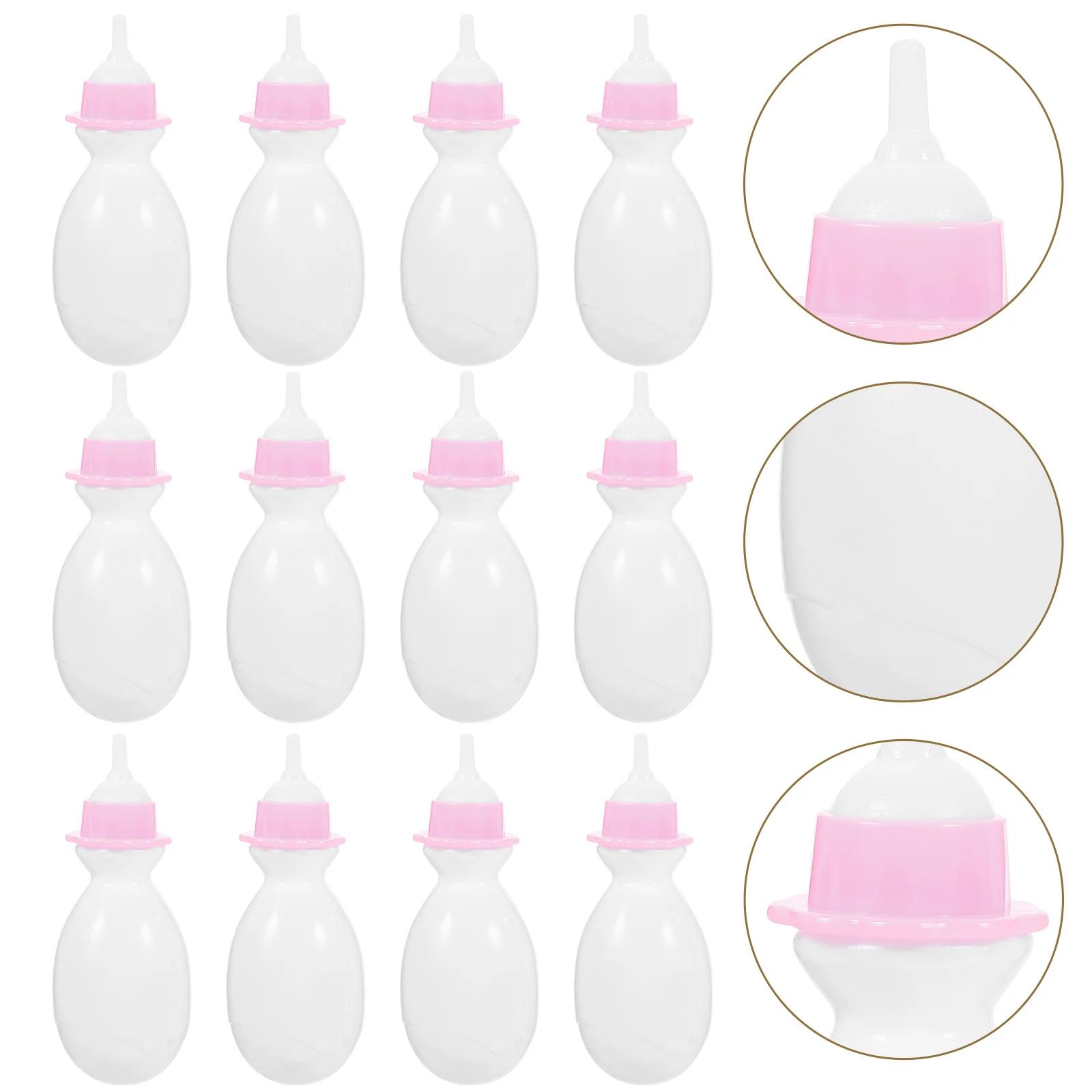 

12pcs Baby Bottles Miniature Milk Bottle Small Juice Bottle Baby Accessories