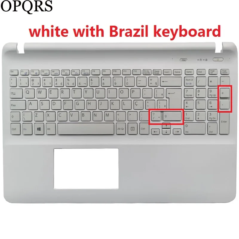 Teclado Portátil Palmrest Superior para Sony Vaio Fit15 Svf15 Svf152 Svf153 Svf15e Svf154 Svf152c29v Eua Russo Reino Unido Espanhol Brasil - Imagem 3