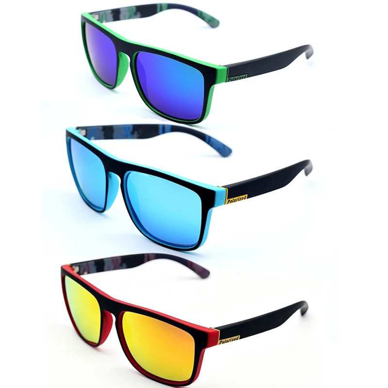 Lunettes de soleil polarisées vintage carrées - Homme, femme, conduite, pêche - Marque de luxe, UV400, style driver