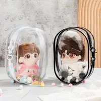 15cm Plush Doll Out Bag PVC Transparent Cotton Doll Transparent Display Pouch Clear Storage Case For Anime Cartoon Dolls 1
