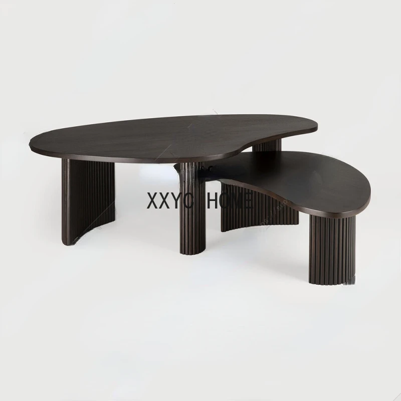 

Coffee Table Living Room Irregular Shaped Tea Coffee Table Combination Coffee Table