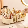 New 360° Rotating Makeup Brush Holder Cosmet Storag Box Luxury Makeup Organiser Lipsticks Make Up Container Vanity Organizer Bo 5