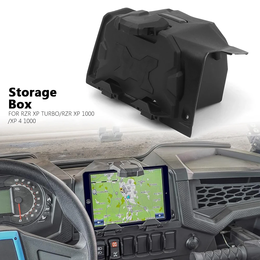 For Polaris RZR XP 4 1000 RZR XP Turbo S Extended Electronic Device Holder GPS Tablet Mount Storage Box UTV Accessories new extended electronic device holder gps tablet mount storage box utv accessories for polaris rzr xp 4 1000 rzr xp turbo s