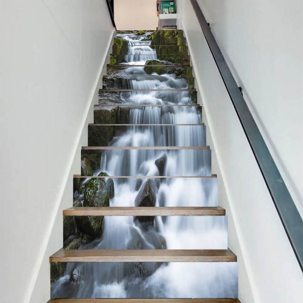 PVC Waterproof Self-adhesive Personalized Stairs Sticker Home Decoration Mural DIY Floor Beautification Stairs Sticker floor stickers sticker decoration