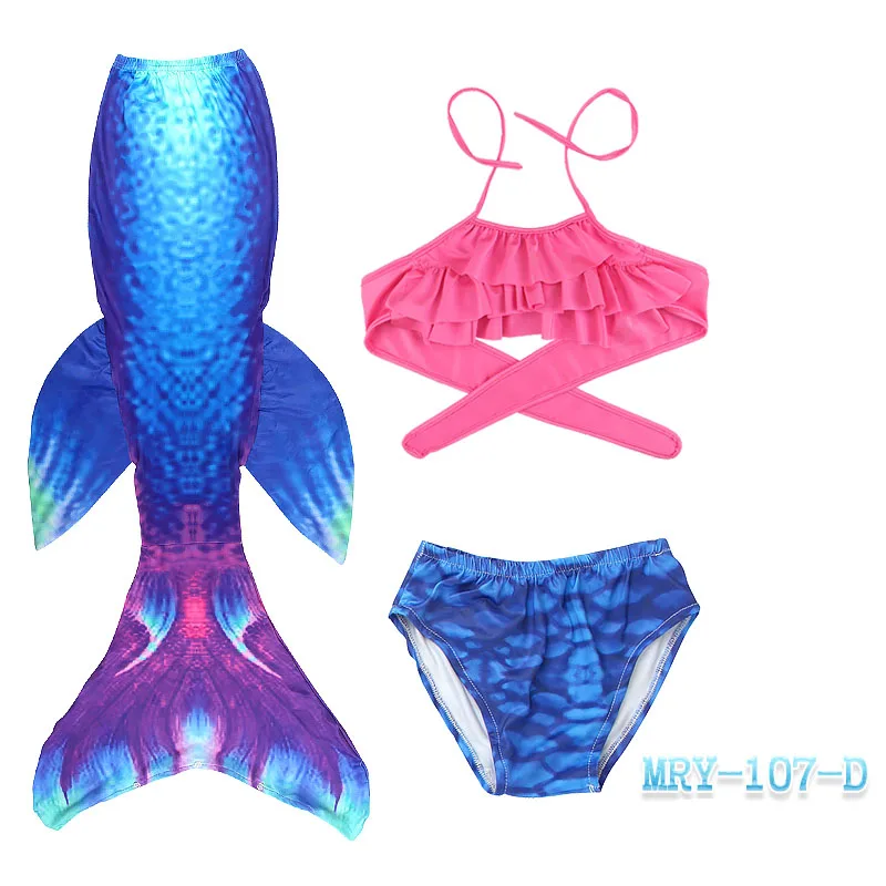 thumbnail image 1 of Conjunto de natación de sirena para niña, traje de baño de cola de sirena, disfraz de princesa Cosplay, regalo, 1 of 5