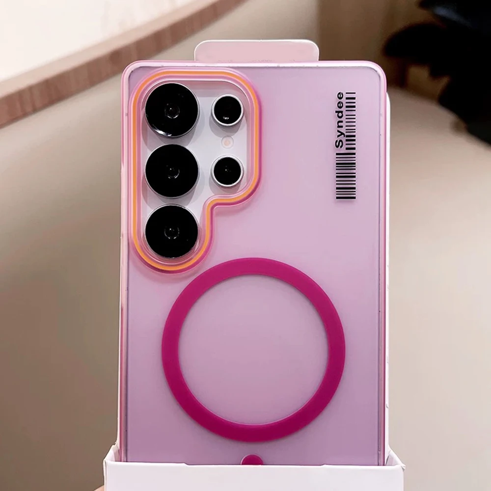 Matte Magnetic Translucent Slim Label Phone Case