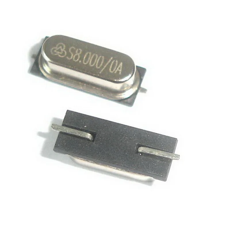10PCS HC- 49S SMD 패시브 수정 발진기 8MHZ 석영 시계 발진기 cr