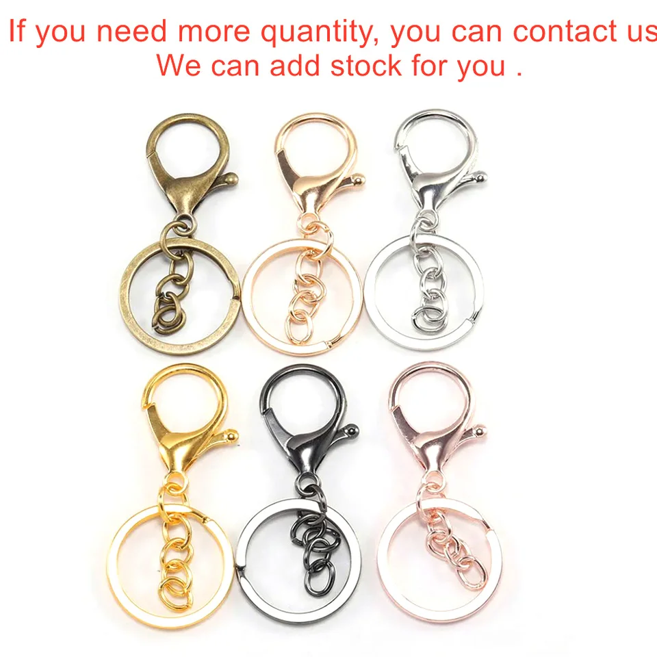 Bag Clasps And Closures 30PCS Silver Metal Lobster Clasps Swivel
