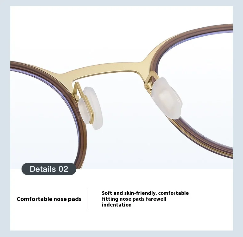COHK Mode Runde Polarisierte Sonnenbrille Frauen Anti Blau Licht Magnetische Clip Gläser Rahmen Damen Optische Computer Brillen – Detail 8