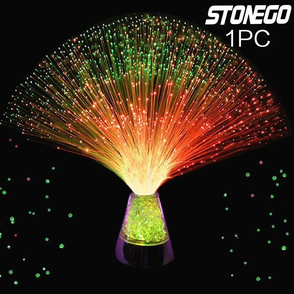 Fiber Optic Light LED Starry Night Light Colorful Light Festival Bedroom Room Star Atmosphere Crystal Flash Lights