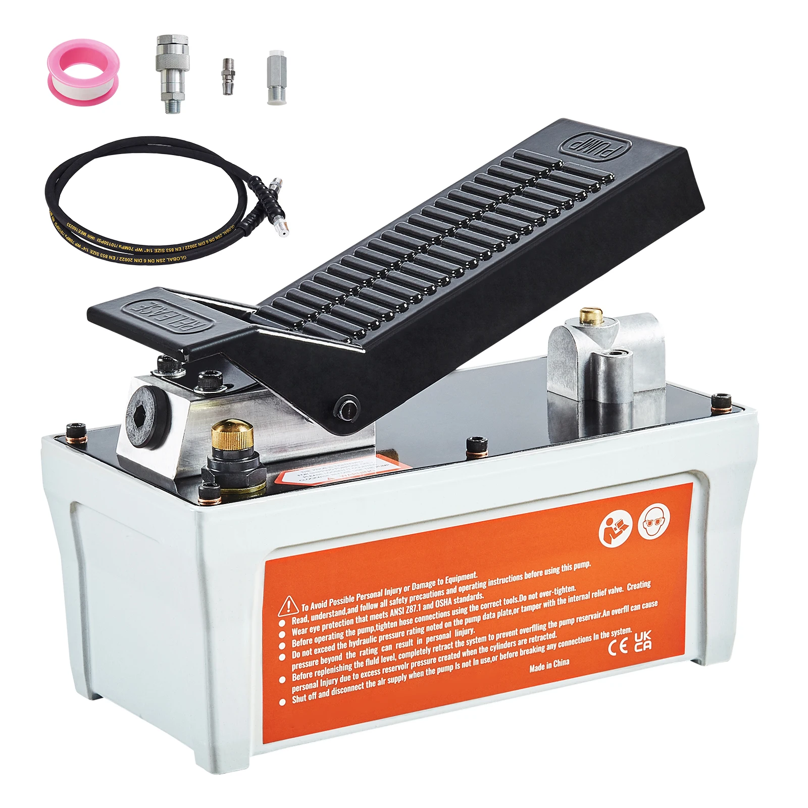 Air Hydraulic Pump 10000 PSI Foot Actuated for Auto Body Frame