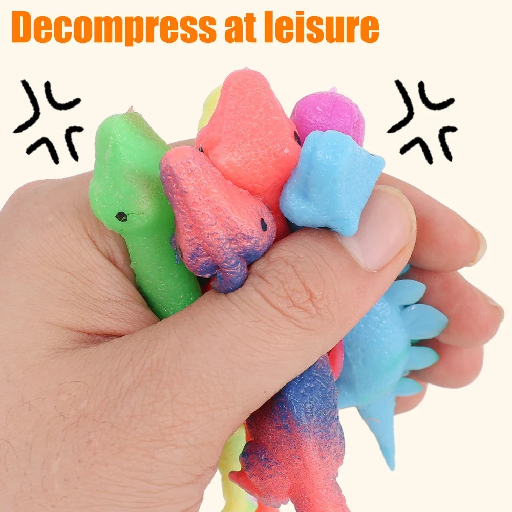 5/10PCS Funny Finger Catapult Dinosaur Slingshot Sticky Wall Toys for Adults and Kids Vent Decompression Catapult Dinosaur Toy 2