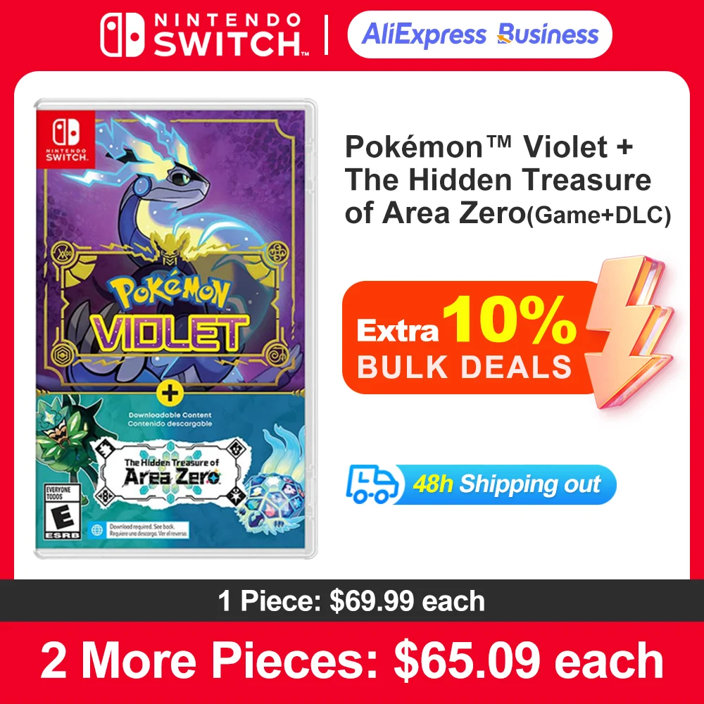 

Pokémon Violet + The Hidden Treasure of Area Zero Bundle nintendo switch игры Новая официальная игровая карта Nintendo Switch 100%